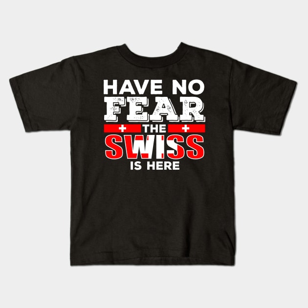 Funny Swiss Kids T-Shirt by Mila46